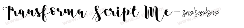 Transforma Script Me字体转换 Transforma Script Me字体转换